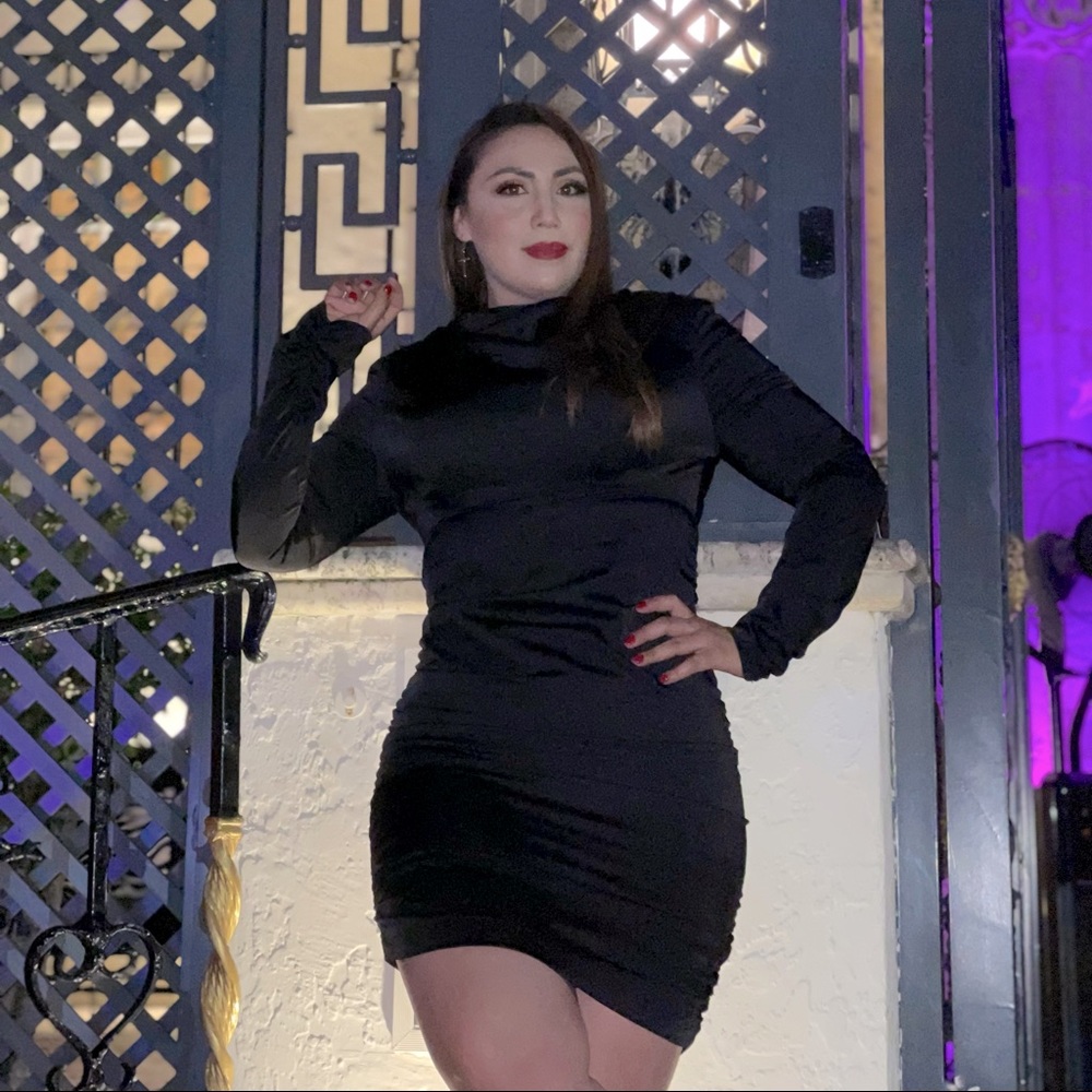 Must have black Satin Dress